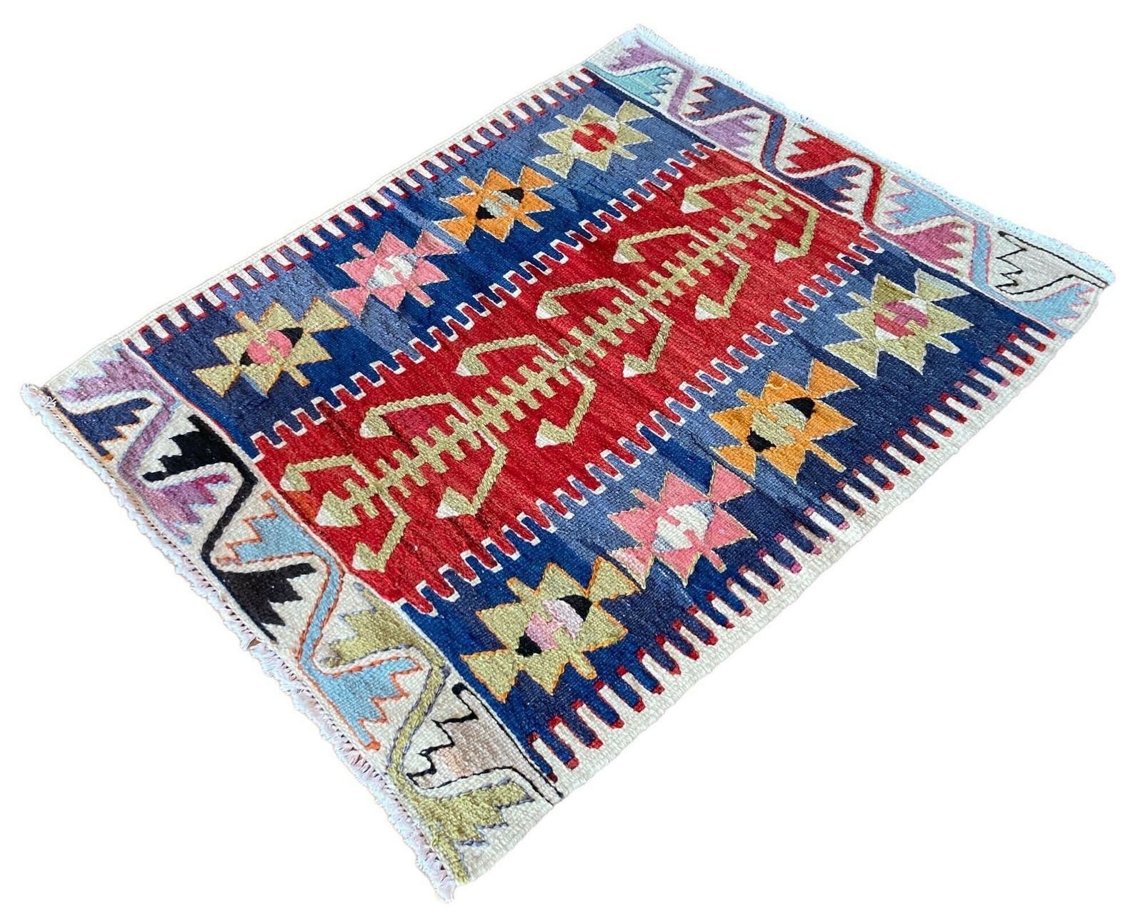 Vintage Anatolian Kilim 1.08m X 0.86m photo for sale