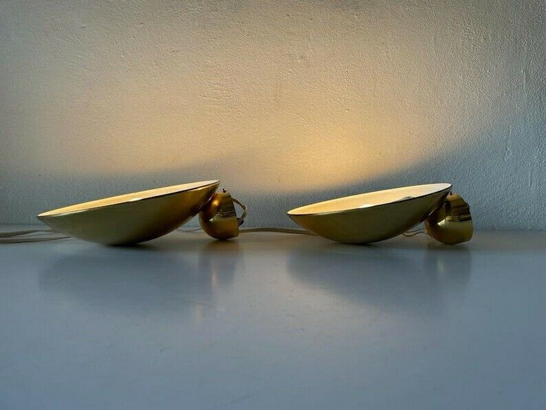 Exceptional Brass Pair Of Sconces By Hustadt Leuchten, 1960s, Germany photo buy