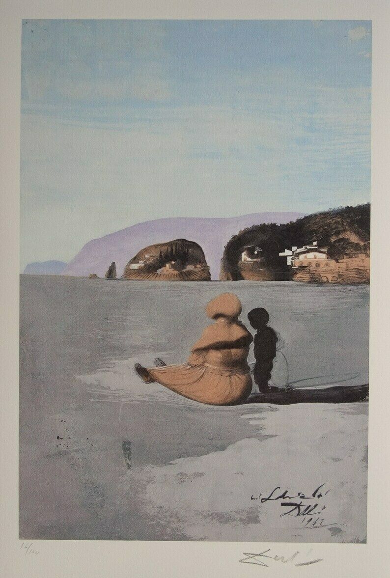 Fine Surrealist Limited Edition Print, Salvador Dali, Signed & Numbered In Pencil photo vintage