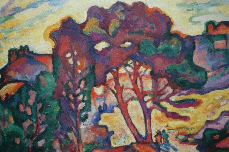 Fine Cubist Limited Edition Print – Landscape, Georges Braque, Signed & Numbered photo vintage