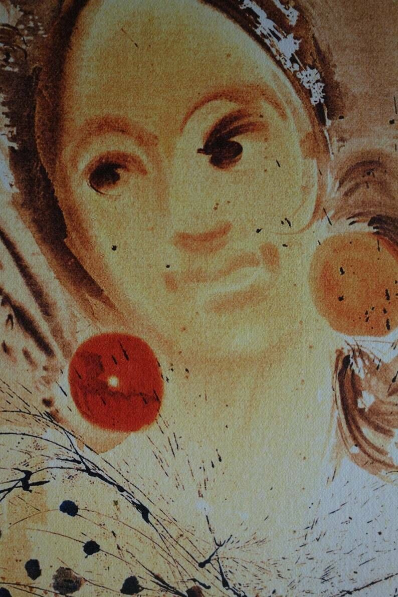 Fine Surrealist Limited Edition Print, Woman, Salvador Dali, Signed & Numbered In Pencil photo furniture