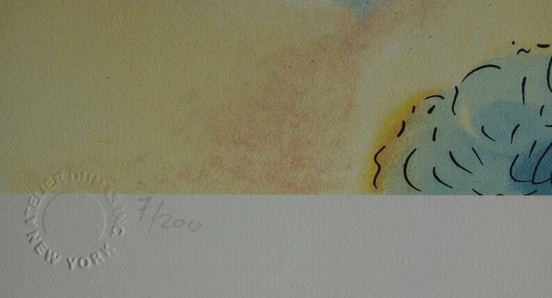 Fine Surrealist Limited Edition Print, Astrological Sagittarius, Salvador Dali, Signed & Numbered In Pencil photo Art