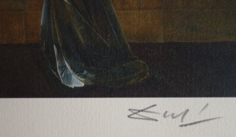 Fine Surrealist Limited Edition Print, Last Supper, Salvador Dali, Signed & Numbered In Pencil photo Art