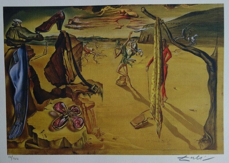 Fine Surrealist Limited Edition Print, Salvador Dali, Signed & Numbered In Pencil