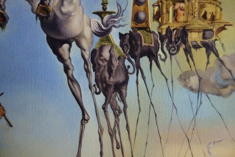 Fine Surrealist Limited Edition Print, Salvador Dali, Signed & Numbered In Pencil photo Art