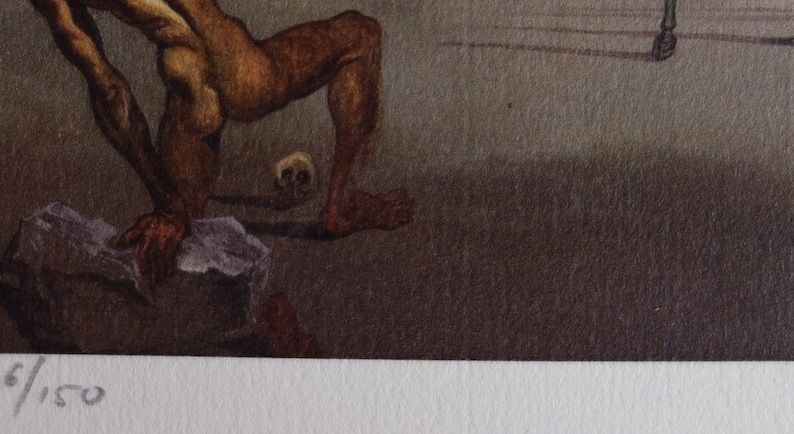 Fine Surrealist Limited Edition Print, Salvador Dali, Signed & Numbered In Pencil photo buy