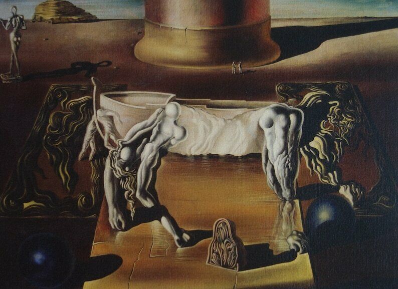 Fine Surrealist Limited Edition Print, Salvador Dali, Signed & Numbered In Pencil photo furniture