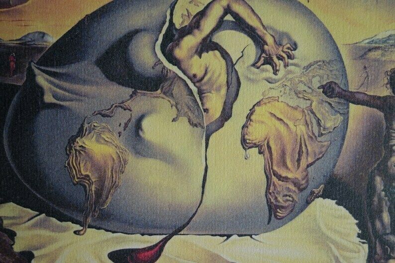 Fine Surrealist Edition Print, Salvador Dali, Signed & Stamped photo 143.0