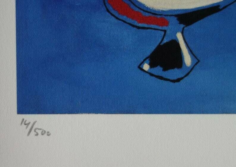 Fine Surrealist Limited Edition Print, Joan Miro, Signed & Numbered photo Art