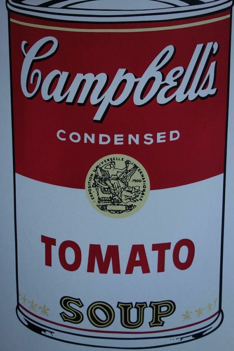Fine Pop Art Limited Edition Print – Campbell’s Soup Can, Andy Warhol, Hand Signed & Numbered, With Estate Stamp photo for sale