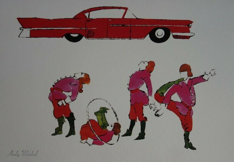 Fine Pop Art Limited Edition Print   Illustration   Car, Andy Warhol, Signed & Numbered