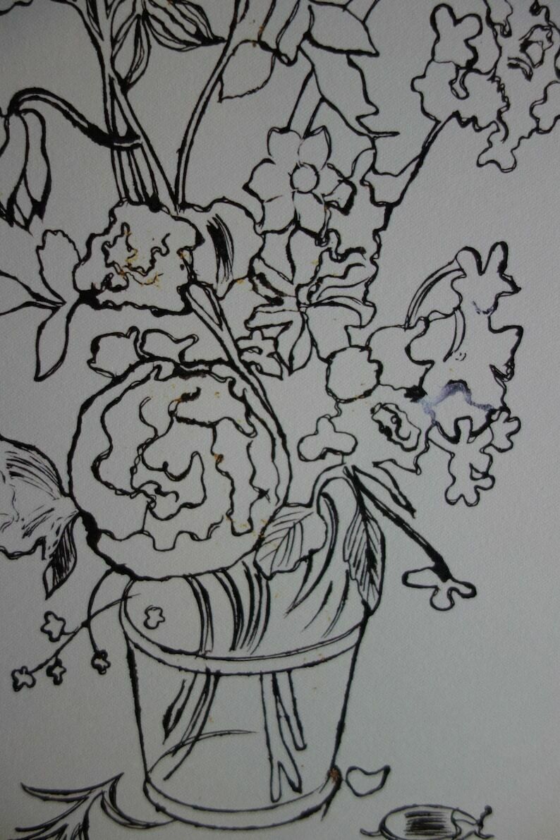 Fine Pop Art Limited Edition Print   Illustration   Flowers, Andy Warhol, Signed & Numbered photo for sale