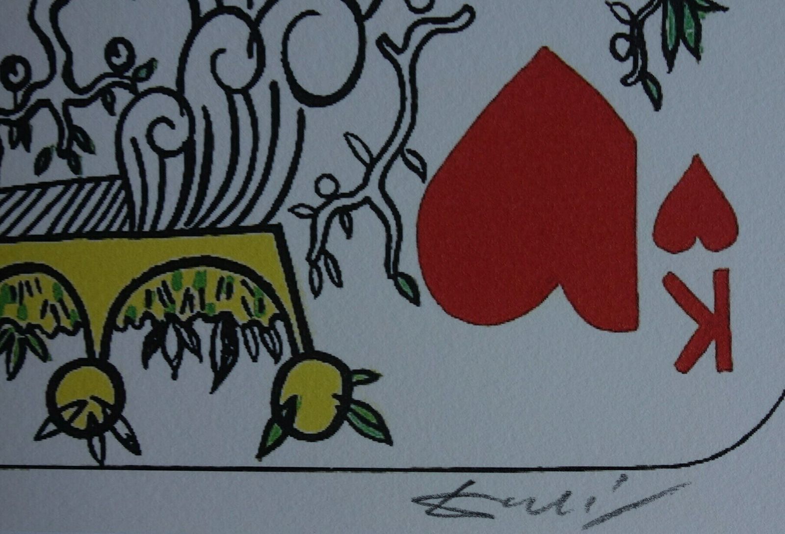 Fine Surrealist Limited Edition Print, Surreal Playing Cards   King, Salvador Dali, Signed & Numbered In Pencil photo for sale