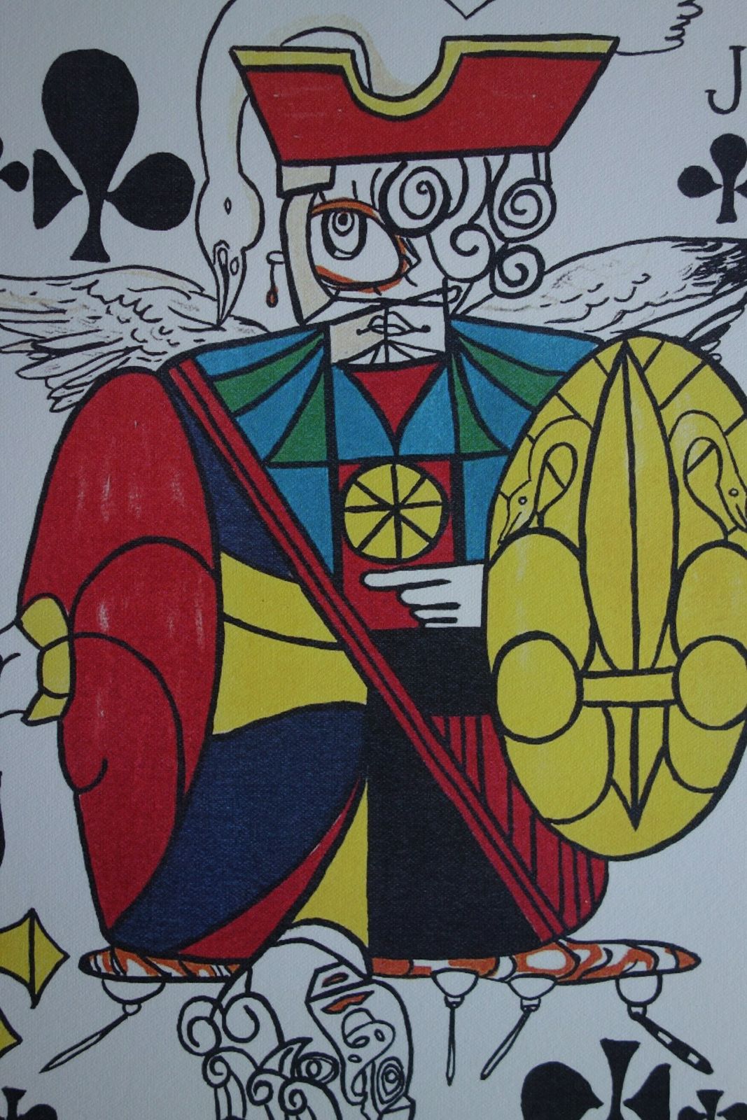 Fine Surrealist Limited Edition Print, Surreal Playing Cards   Jack   Clubs, Salvador Dali, Signed & Numbered In Pencil photo furniture