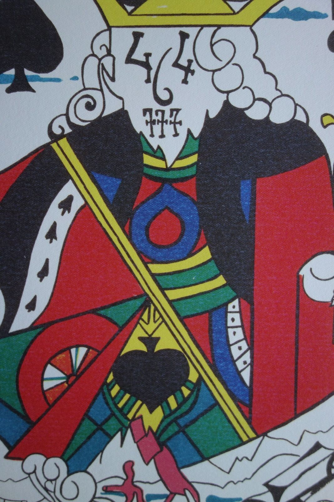 Fine Surrealist Limited Edition Print, Surreal Playing Cards   King   Spades, Salvador Dali, Signed & Numbered In Pencil photo furniture