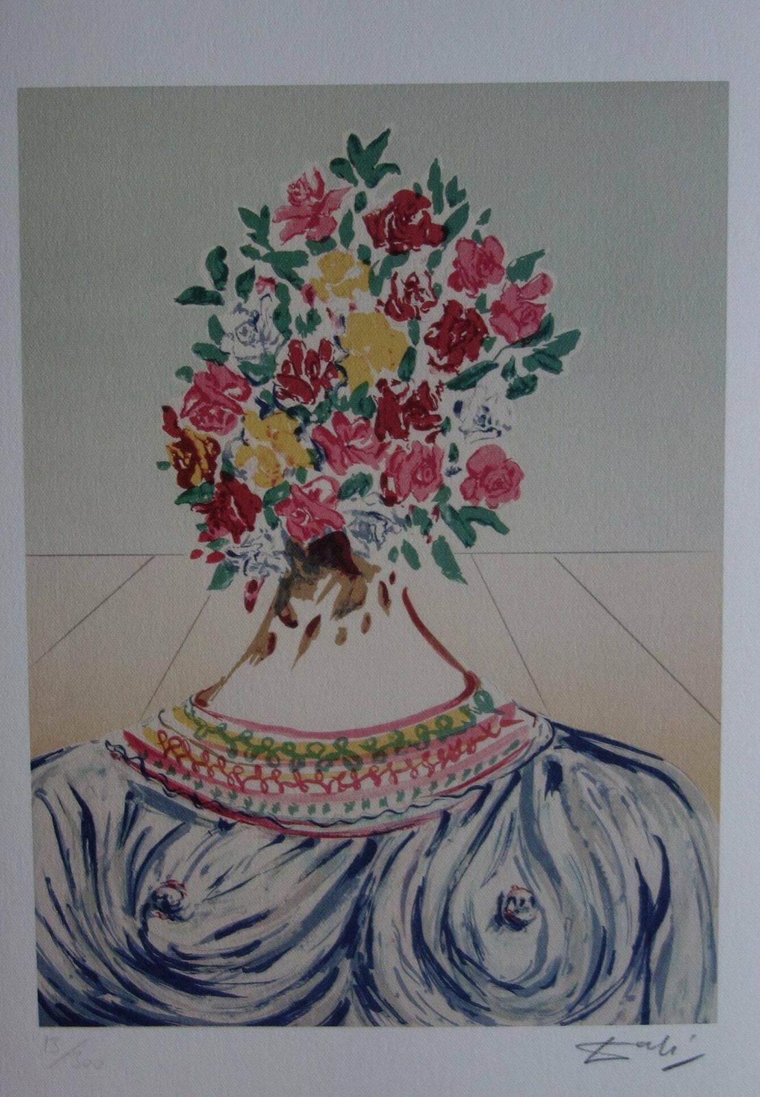 Fine Surrealist Limited Edition Print, Salvador Dali, Signed & Numbered In Pencil photo furniture