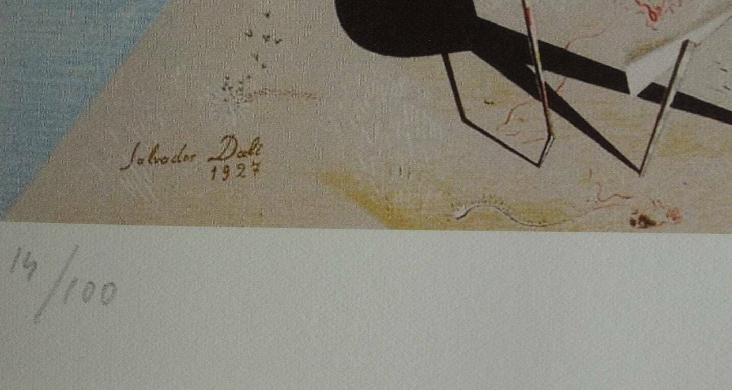 Fine Surrealist Limited Edition Print, Salvador Dali, Signed & Numbered In Pencil photo Art
