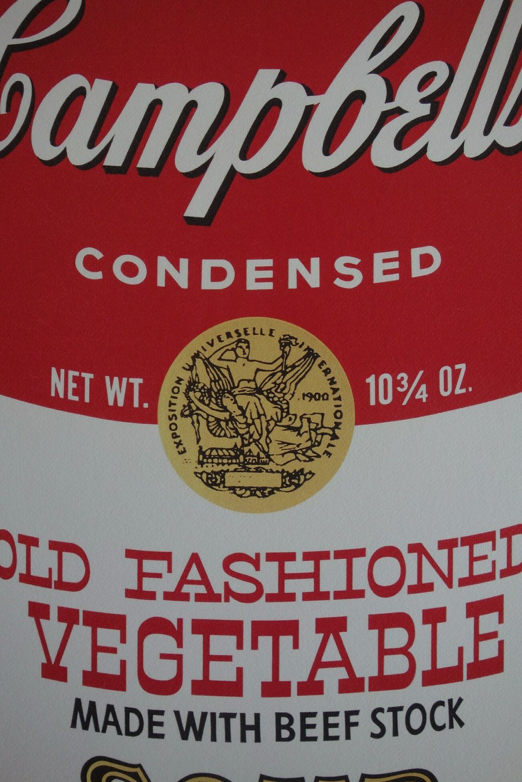 Fine Pop Art Limited Edition Print – Campbell’s Soup Can, Andy Warhol, Signed & Numbered, With Estate Stamp photo furniture