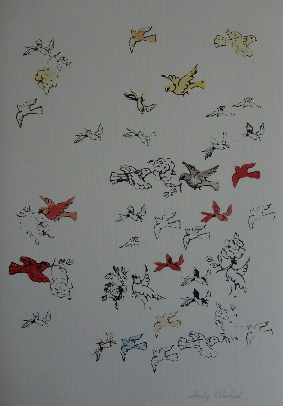 Fine Pop Art Limited Edition Print   Illustration   Birds, Andy Warhol, Signed & Numbered
