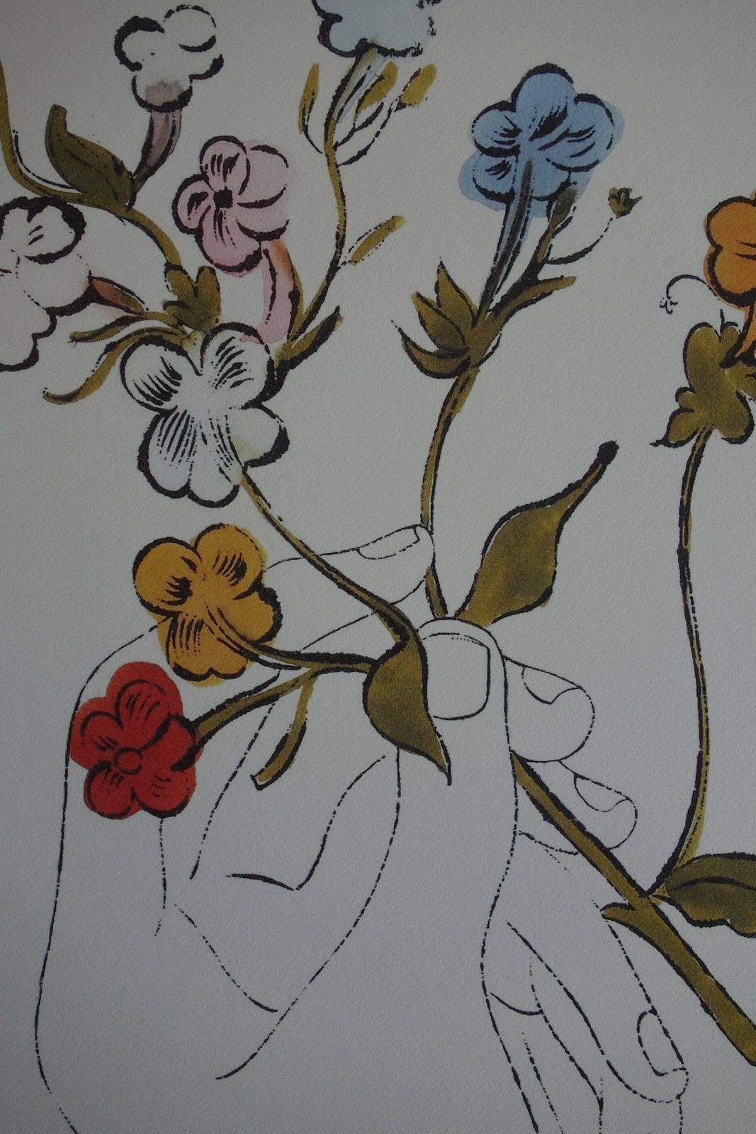 Fine Pop Art Limited Edition Print   Illustration   Flowers, Andy Warhol, Signed & Numbered photo furniture