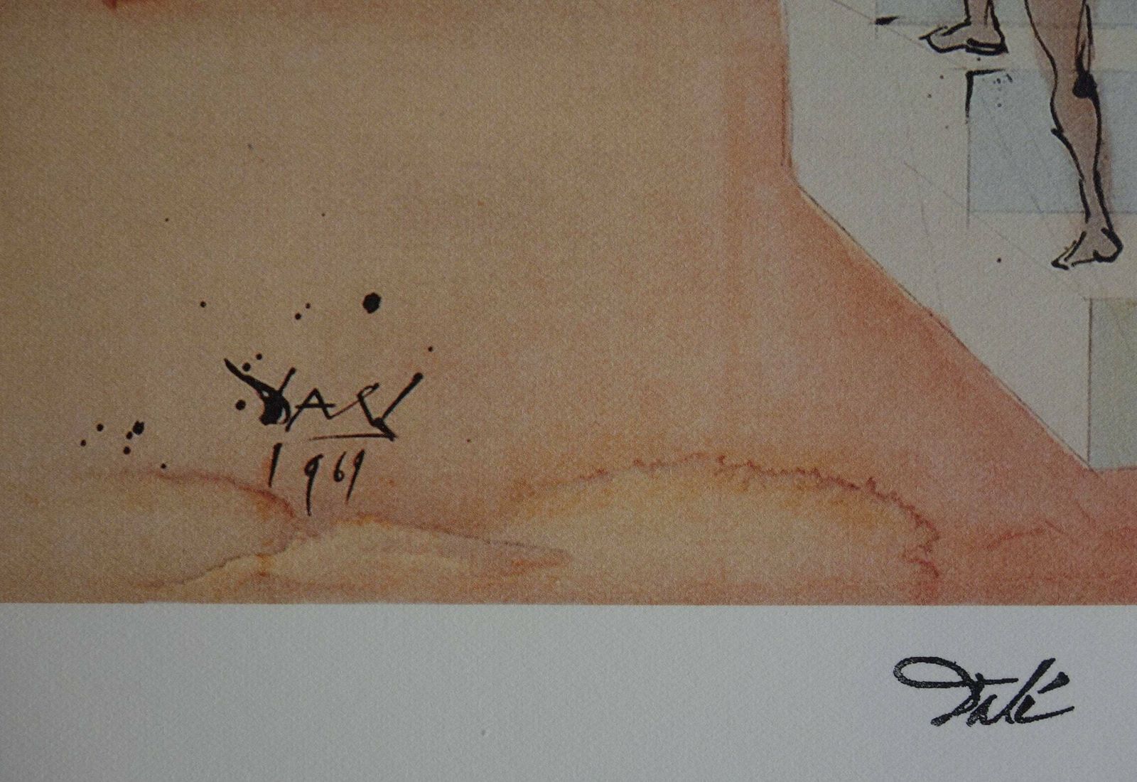Fine Surrealist Limited Edition Print, Salvador Dali, Signed & Numbered In Pencil photo for sale