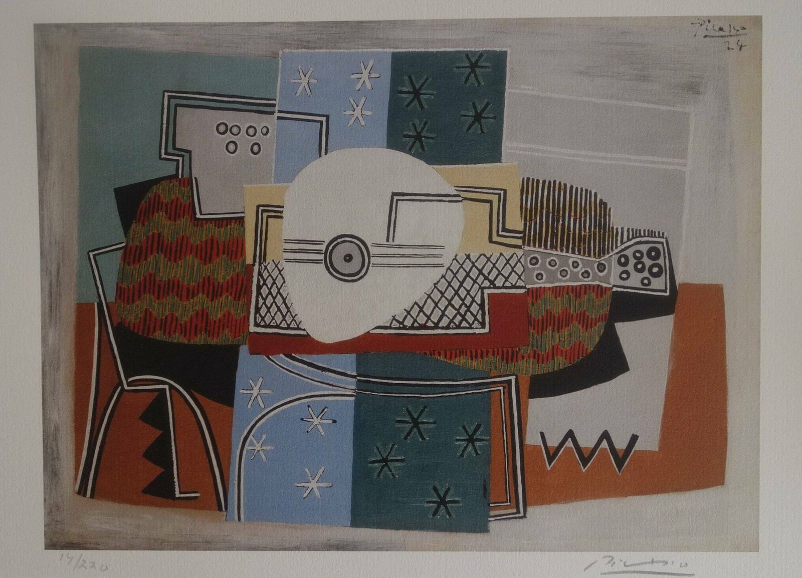 Fine Cubist Limited Edition Print – Still Life, Pablo Picasso, Signed & Numbered