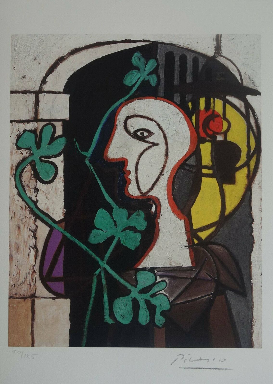 Fine Cubist Limited Edition Print – Still Life, Pablo Picasso, Signed & Numbered photo vintage
