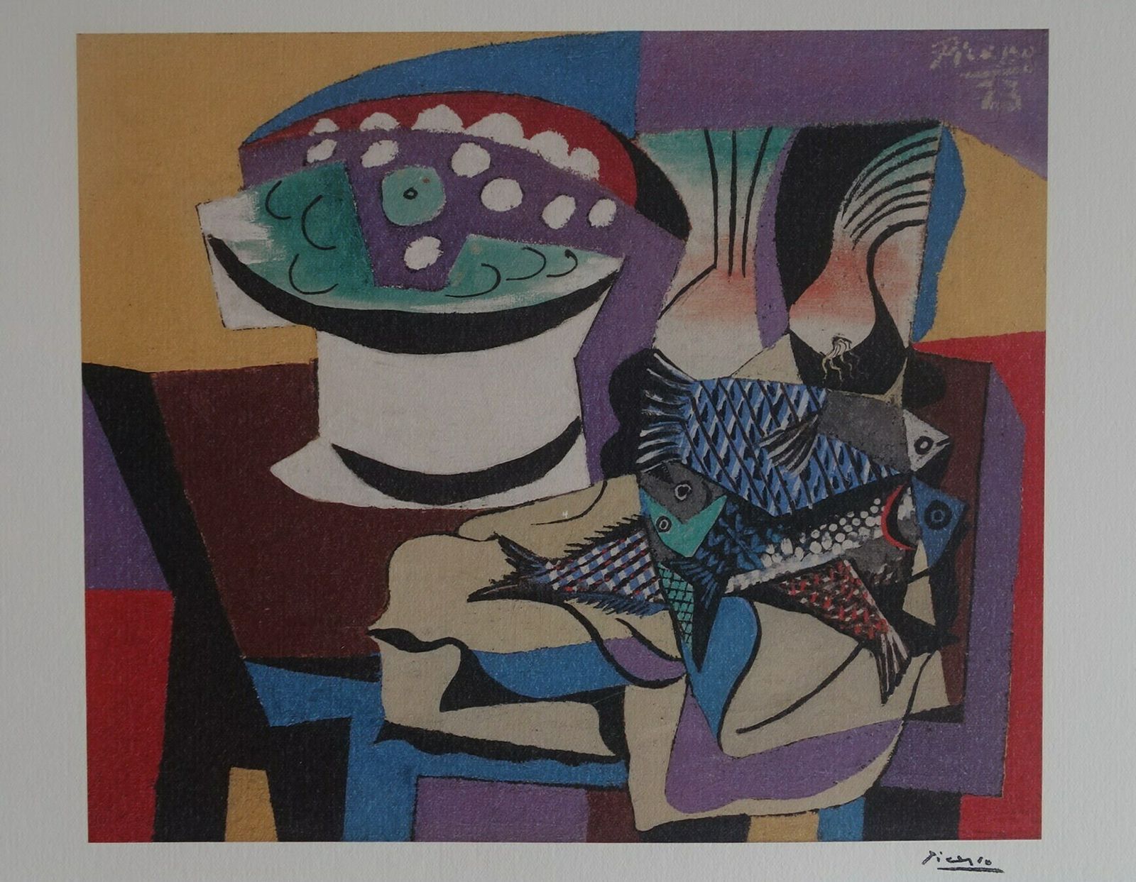 Fine Cubist Limited Edition Print – Still Life, Pablo Picasso, Signed & Numbered