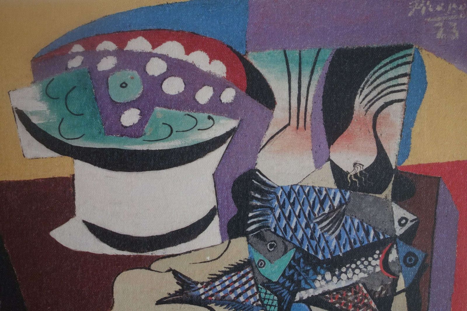 Fine Cubist Limited Edition Print – Still Life, Pablo Picasso, Signed & Numbered photo Art