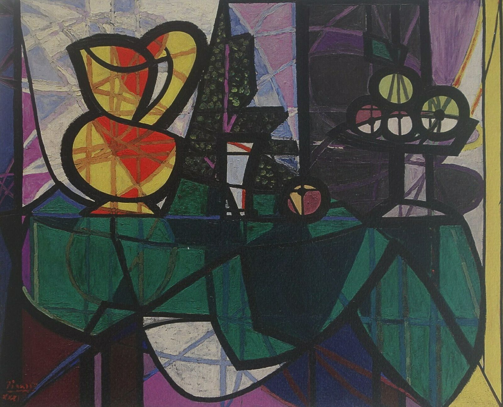 Fine Cubist Limited Edition Print – Still Life, Pablo Picasso, Signed & Numbered photo furniture