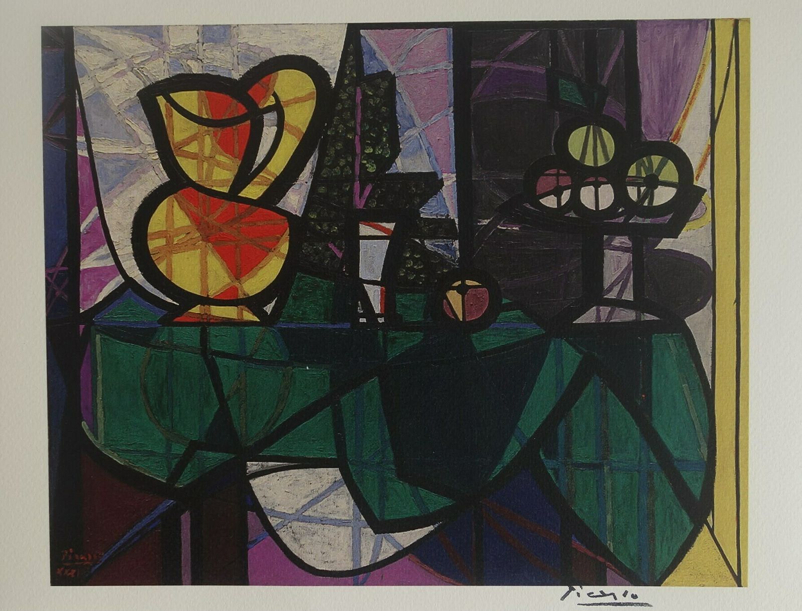 Fine Cubist Limited Edition Print – Still Life, Pablo Picasso, Signed & Numbered photo vinterior