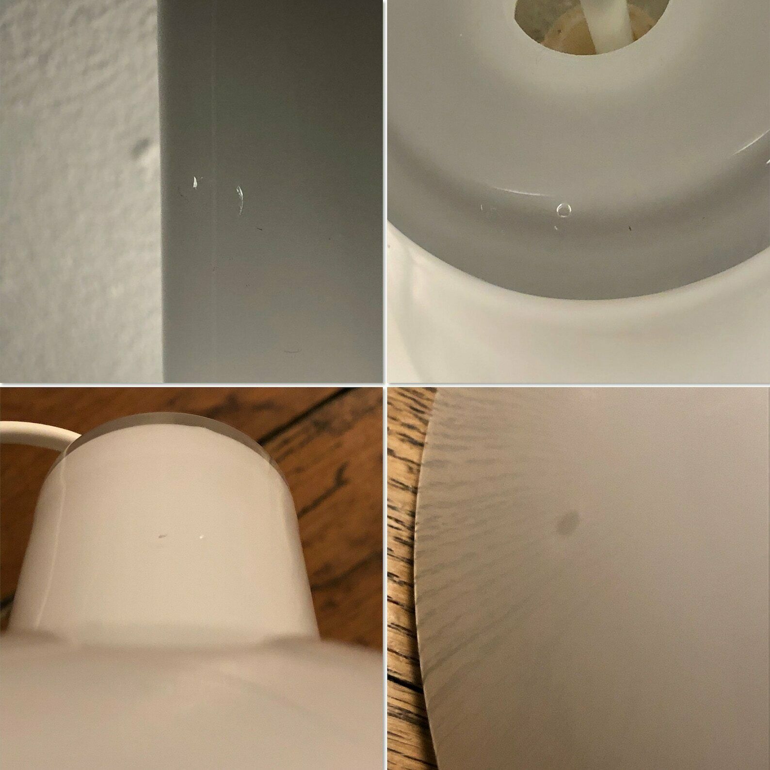 photo furniture Danish Opal Glass Postmodern White Ceiling Lamp   Design By Anja Kjær For Royal Copenhagen And Holmegaard In 1993