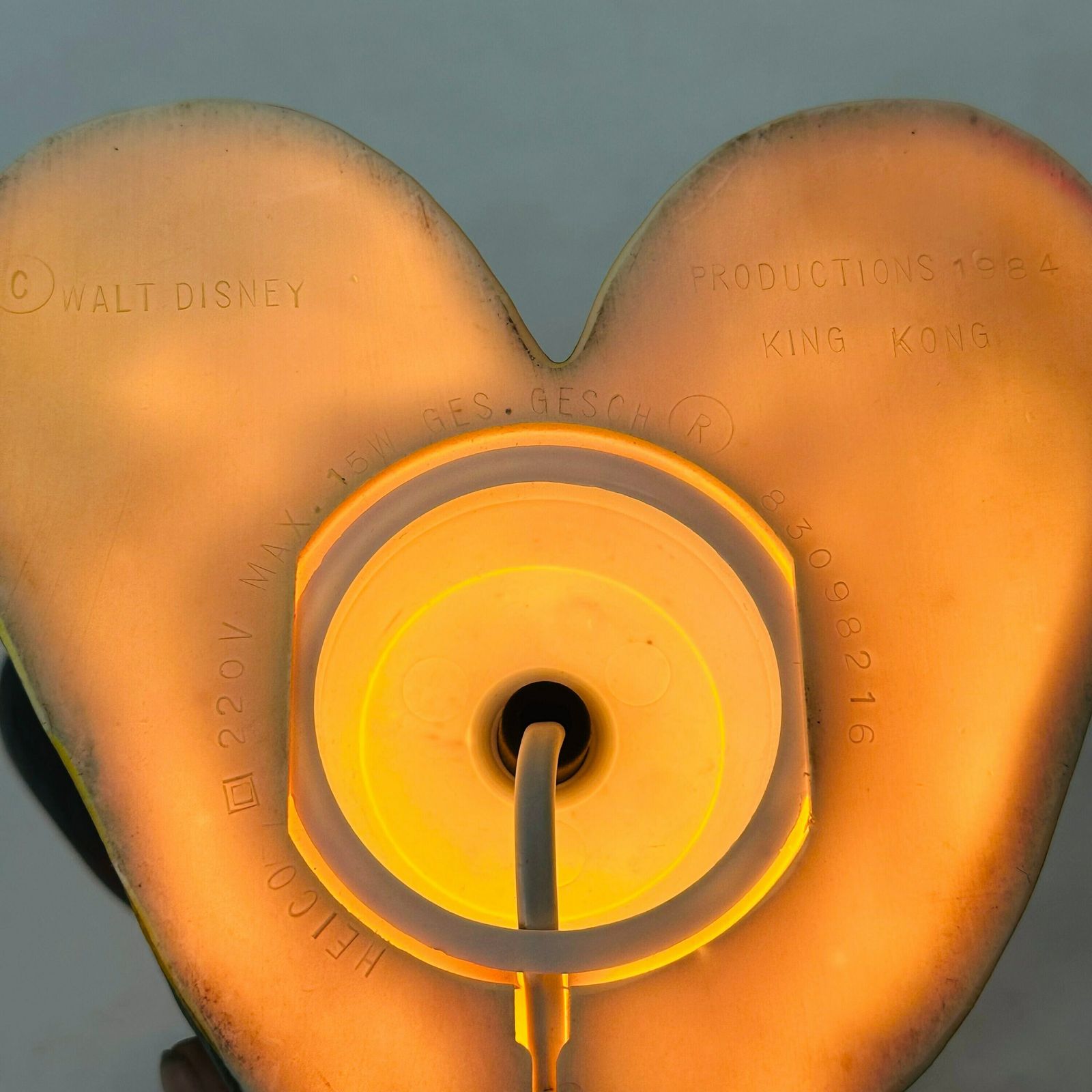 photo furniture Vintage Disney Mickey Mouse Plastic Nightlight By Heico Made In Germany 1980s