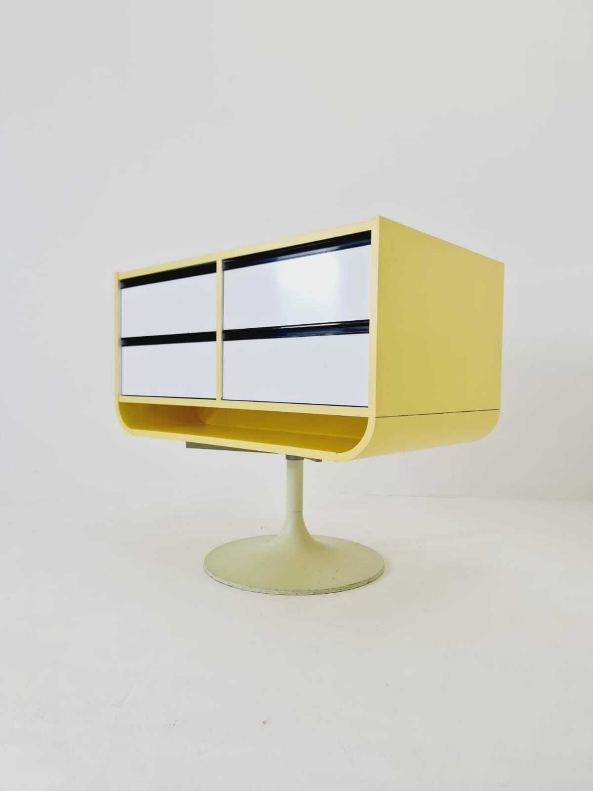 Space Age Mid Century Tulip Show Case Drawers With Glass Front 1970s photo furniture