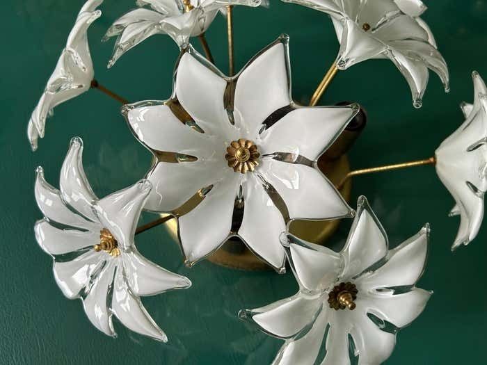 Loves Me Loves Me Not, Lovely And Romantic Murano Ceiling Light, 1970's photo vinterior