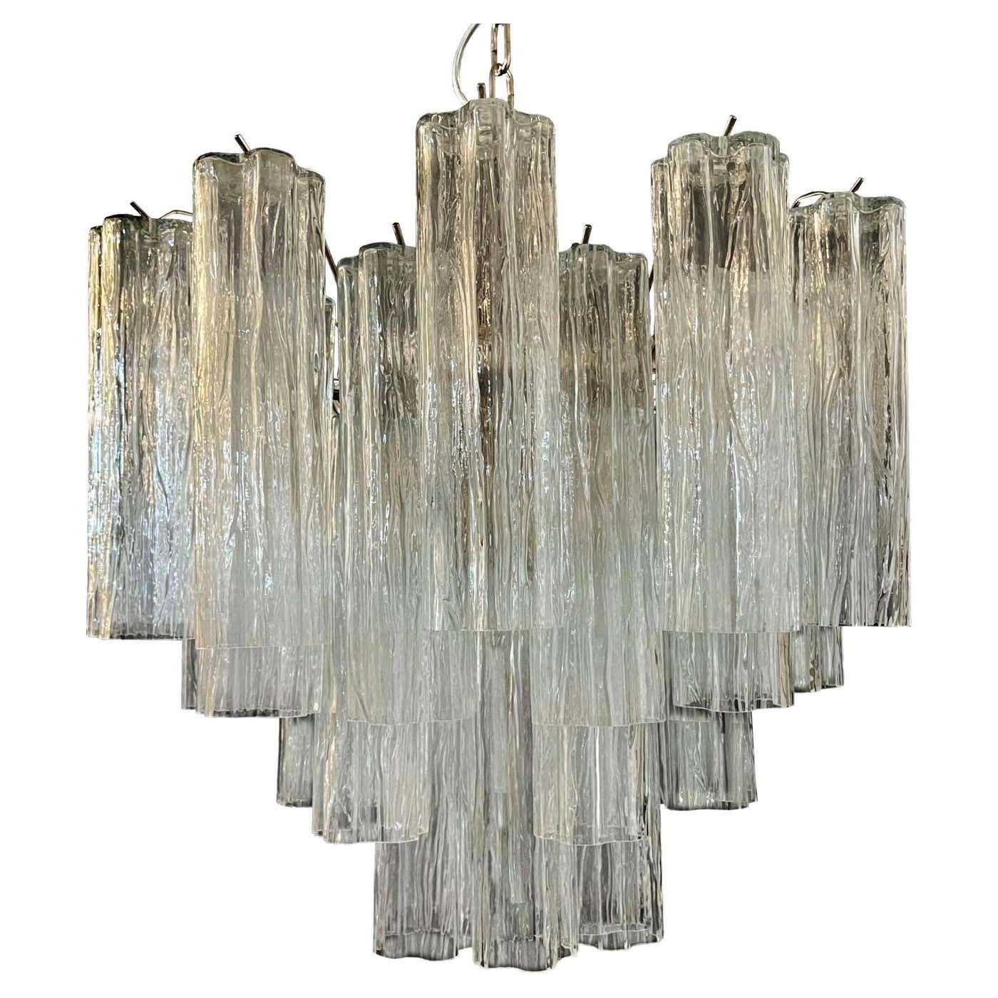 Tronchi Chandelier In The Style Toni Zuccheri For Venini, Murano, 1990