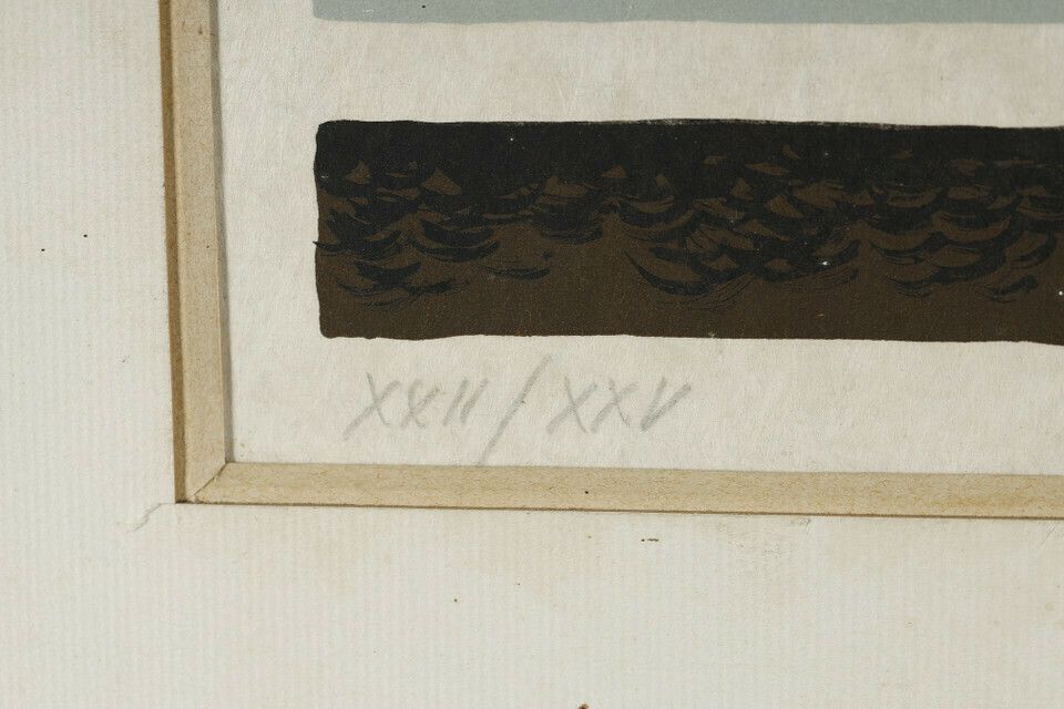 Art Colored Lithograph By Jean Picart Le Doux On Japanese Paper photo