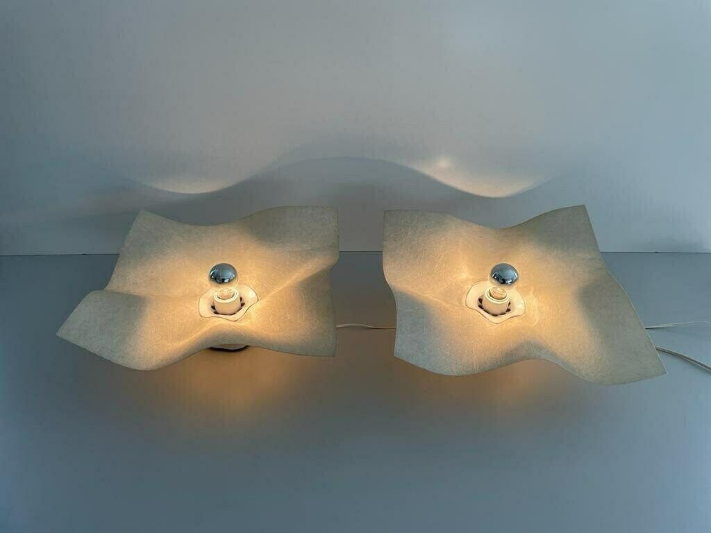 Exclusive Pair Of Sconces By Mario Bellini For Artemide, 1970s, Italy