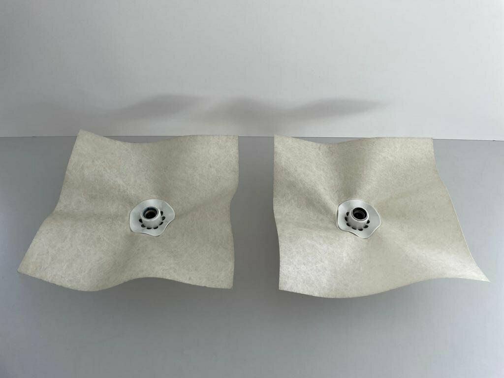 Exclusive Pair Of Sconces By Mario Bellini For Artemide, 1970s, Italy photo Lighting