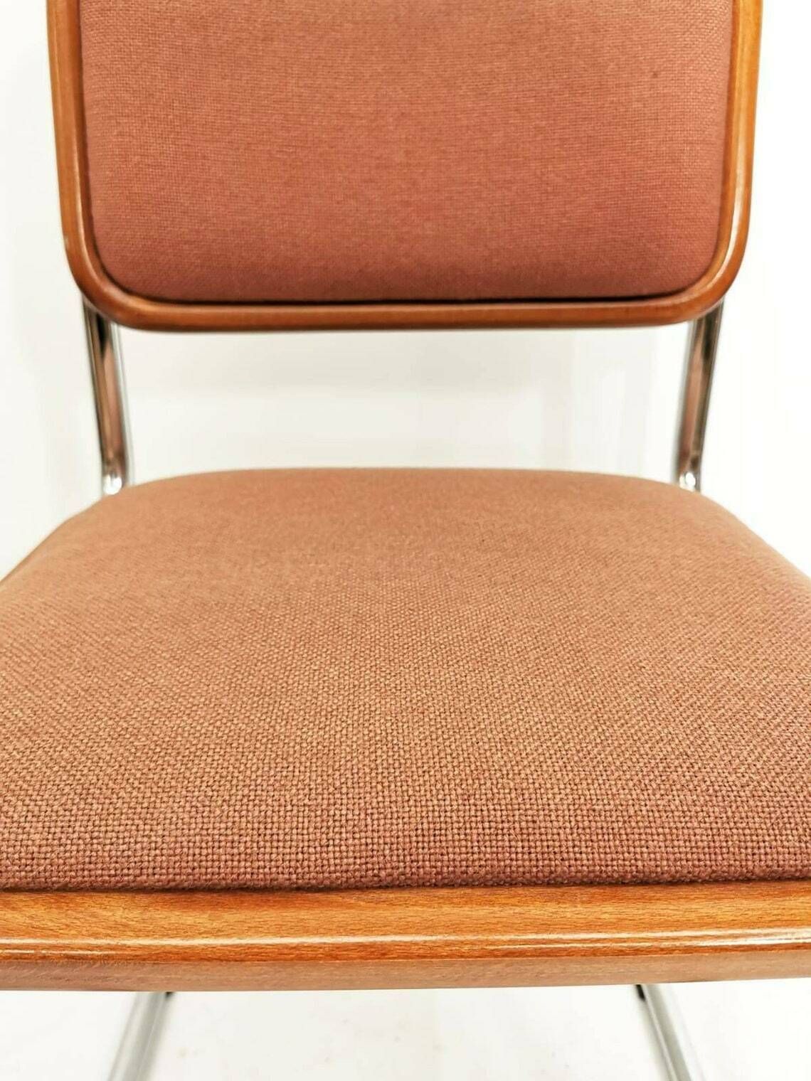 1 Of 2 Marcel Breuer B32 Upholstered Cesca Chair Bauhaus Design By Bene photo vintage