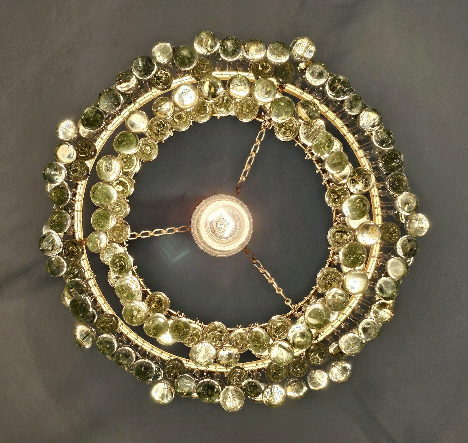 Small Hollywood Regency Chandelier With Mini Teardrop Crystals // Made In Austria In 1940s photo buy