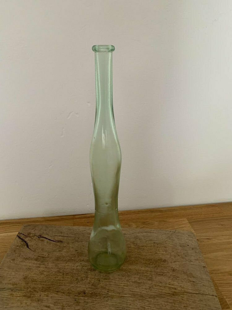 Mid Century Green Glass Vase, 1980s