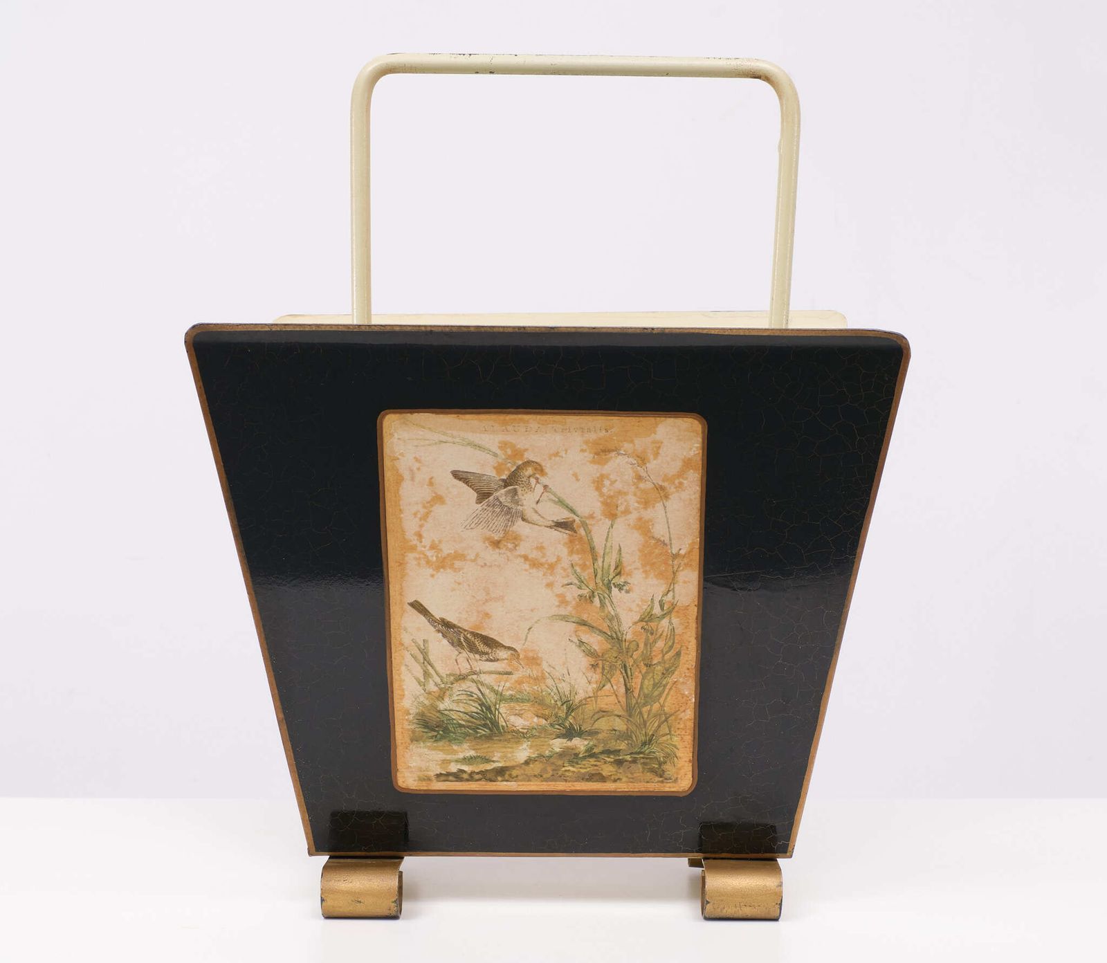 1950s England Metal Magazine Rack photo furniture
