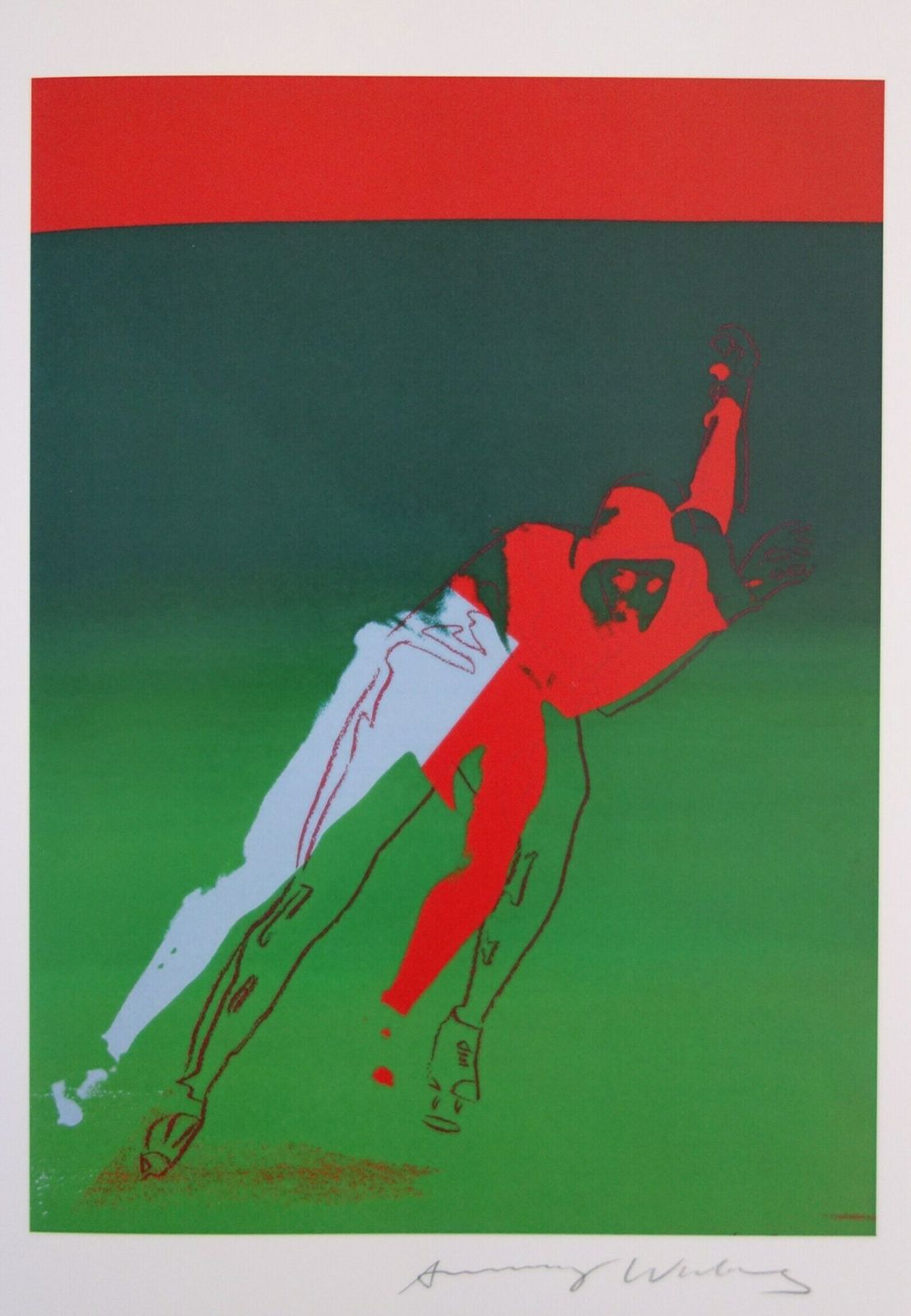 Fine Pop Art Limited Edition Print, Sportsman   Skating, Andy Warhol, Signed & Numbered photo vinterior