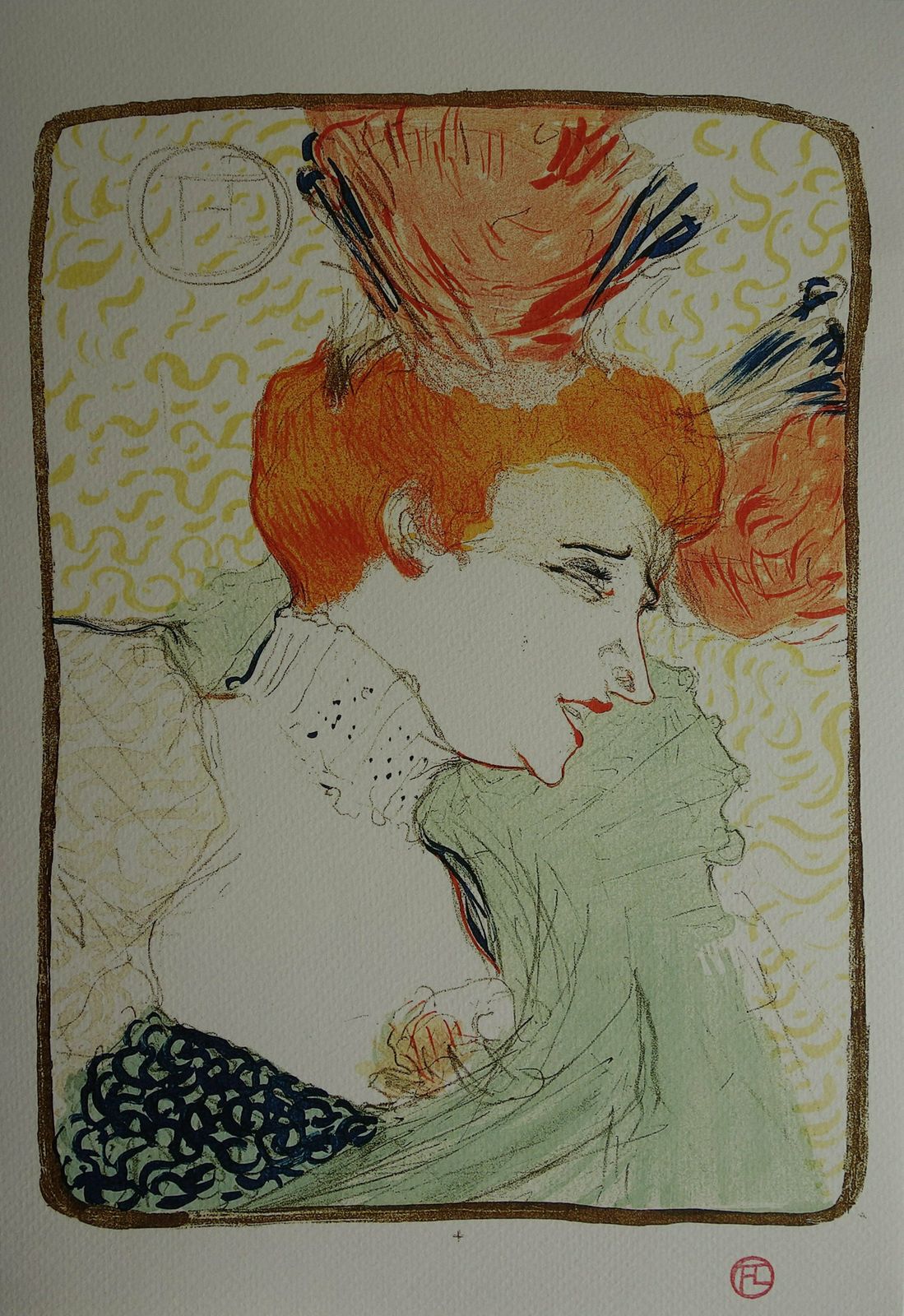 Fine Art Deco Post Impressionist Limited Edition Print, Henri De Toulouse Lautrec, Signed & Numbered