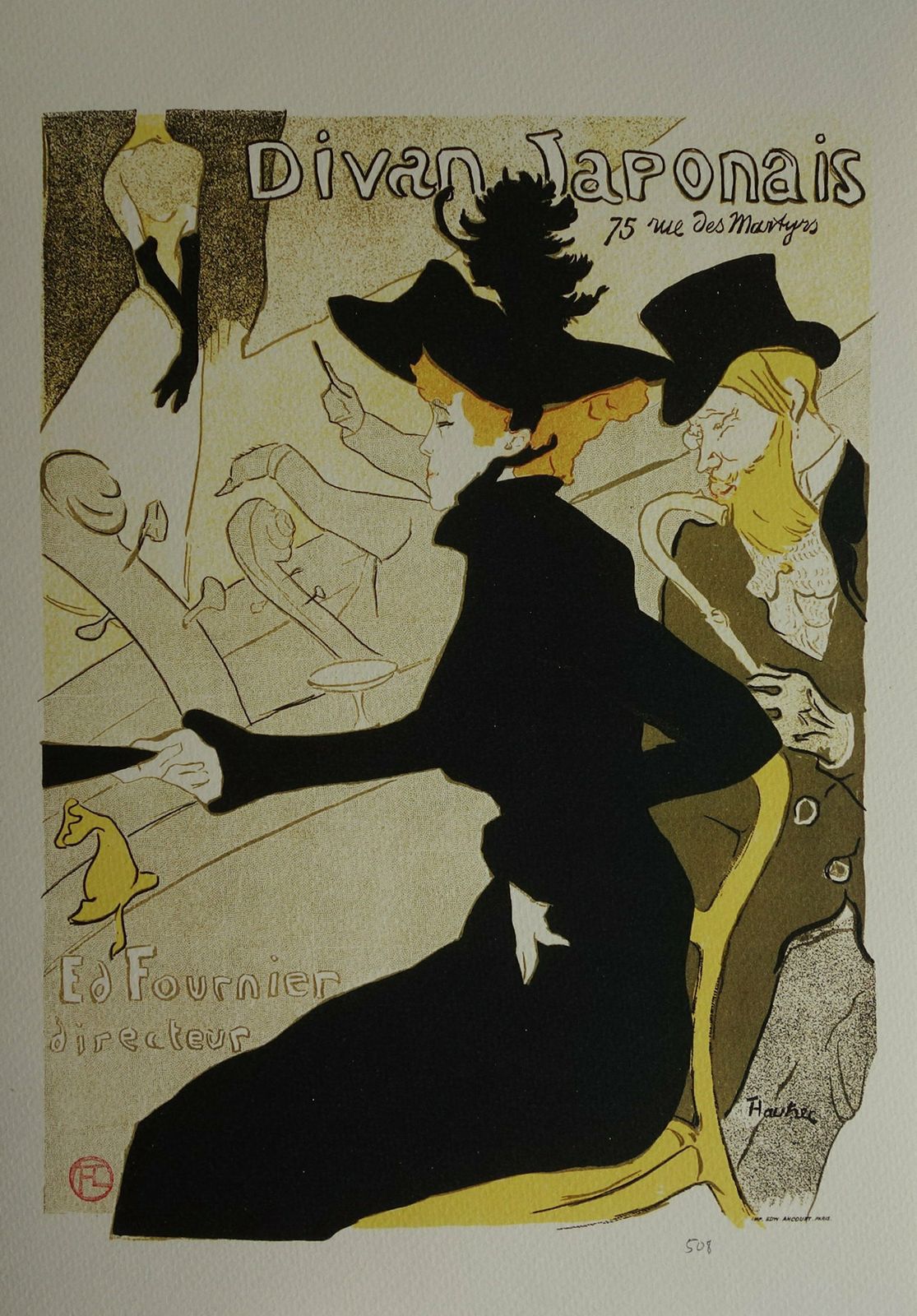 Fine Art Deco Post Impressionist Limited Edition Print, Henri De Toulouse Lautrec, Signed & Numbered