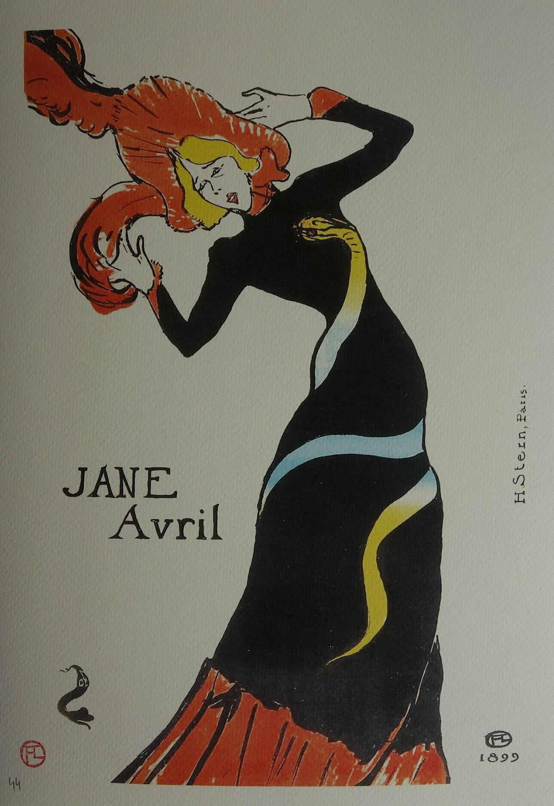 Fine Art Deco Post Impressionist Limited Edition Print, Henri De Toulouse Lautrec, Signed & Numbered