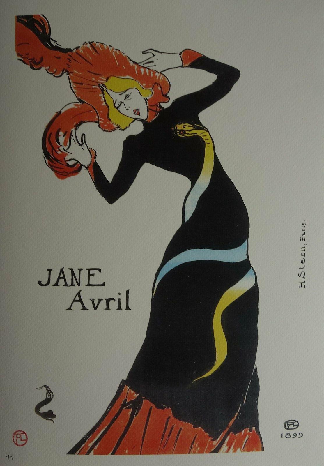 Fine Art Deco Post Impressionist Limited Edition Print, Henri De Toulouse Lautrec, Signed & Numbered photo vinterior