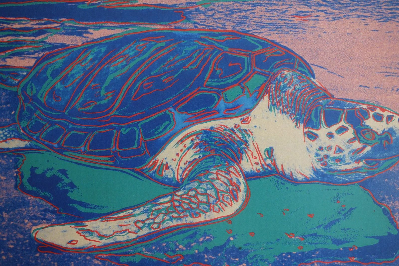 Fine Pop Art Limited Edition Print   Animal Series   Turtle, Andy Warhol, Signed & Numbered photo vintage