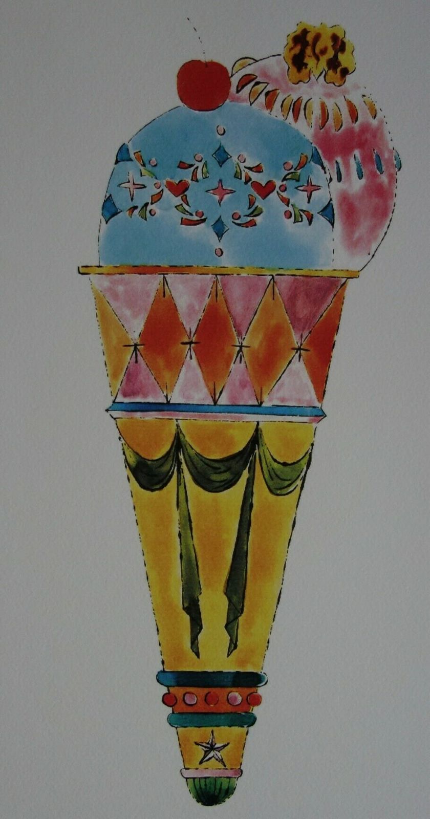 Fine Pop Art Limited Edition Print   Illustration   Ice Cream, Andy Warhol, Signed & Numbered photo furniture